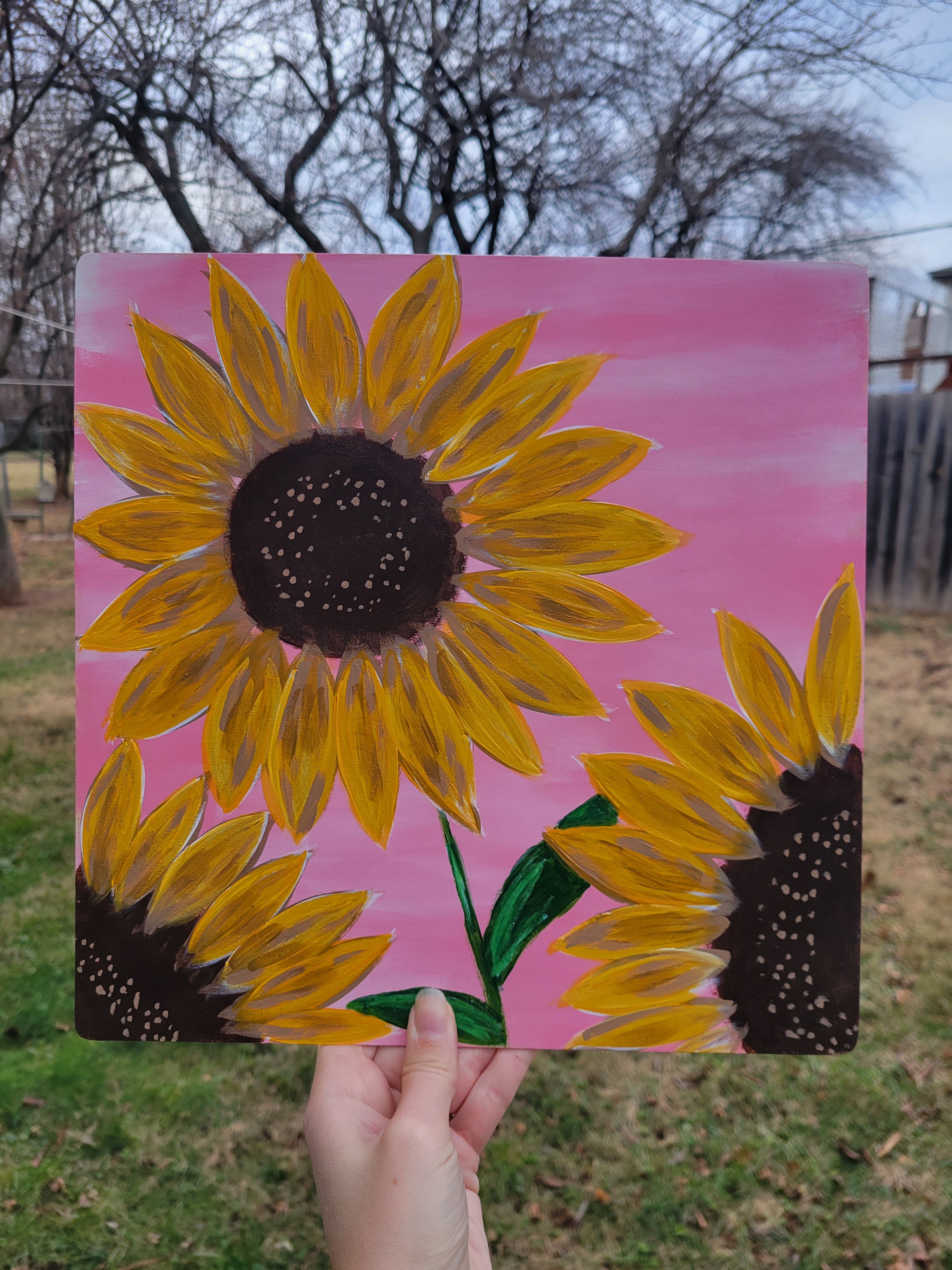 Custom Sunflower Painting
